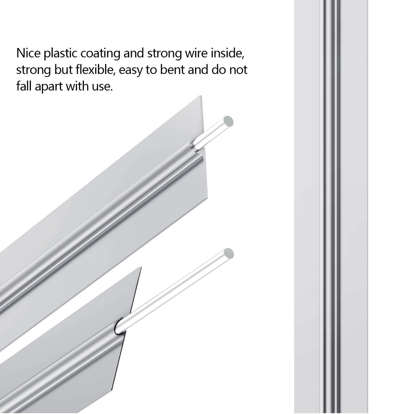 500 Pcs Metallic Twist Ties 5" Sliver Twist Ties for Bags Foil Twist Ties Bread Ties Plastic Cable Ties Candy Ties Twist Tie Bag Ties for Bread Bags Gift Bags Wrapping Cello Bags Treat Bags