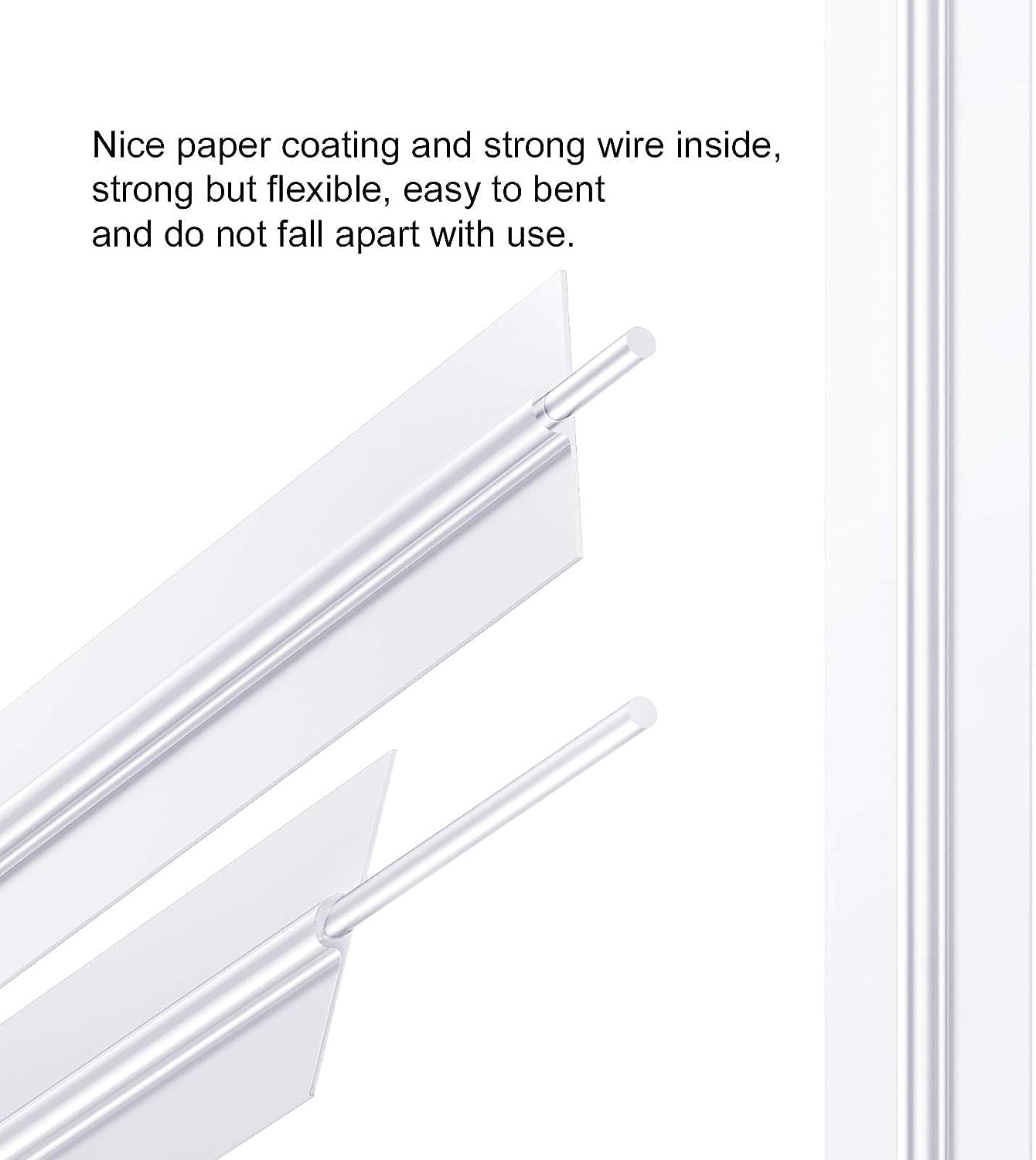White Paper Twist Ties 100 Pcs 5" Reusable Bread Ties for Bags White Twist Bag Ties Twisty-ties Twist Candy Ties Wire Ties Reusable Twist Tie for Party Cello Candy Bread Coffee Bags Cake Pops