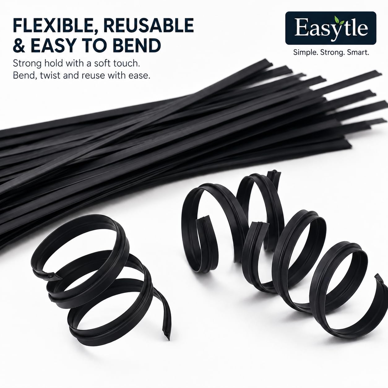 400 Pcs Twist Ties for Bags 5" Cable Ties Bag Twist Ties for Cord Twist Bread Ties Reusable Black Plastic Coated Ties Heavy Duty Bread Ties Twist Wire Ties for Household and Office Use