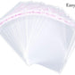 Easytle 200 Pcs 2'' x 3'' Clear Resealable Cellophane Cello Bags Resealable Adhesive on Flap Self Sealing OPP Poly Bags Tiny Clear Bags Self Seal Clear Plastic Poly Bags for Jewelry Candies Cookies Decorative